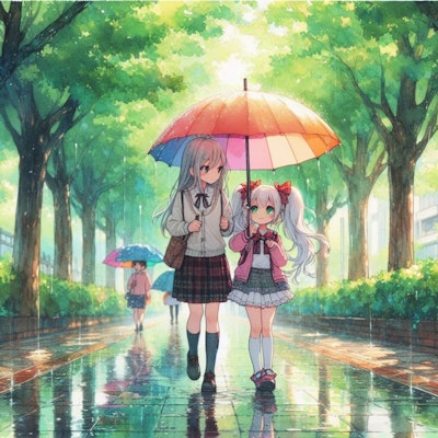 雨の日の散歩