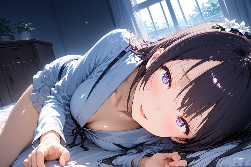 ご主人様のベッドで一緒に１夜を過ごす絵梨奈ちゃん❤️