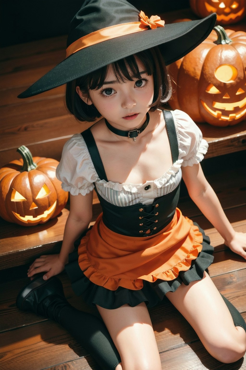 【ハロウィン】ショートヘアの女の子