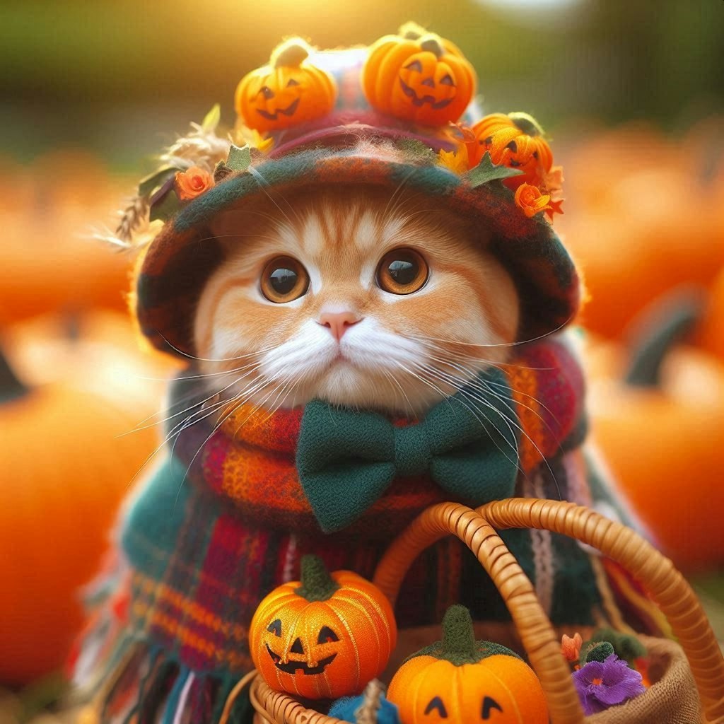 ハロウィン猫