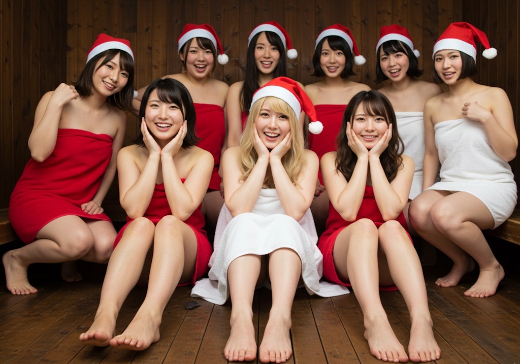 集合写真サンタ🎅サウナ