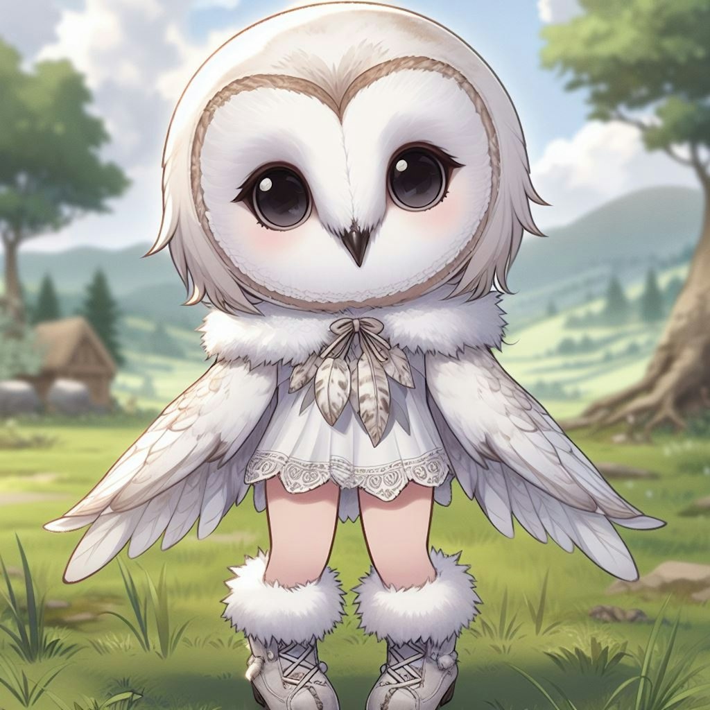 メンフクロウ🦉の擬人化