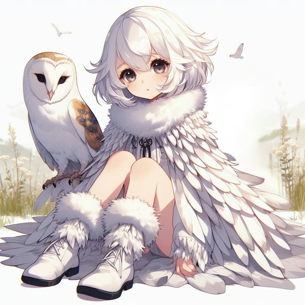 メンフクロウ🦉の擬人化