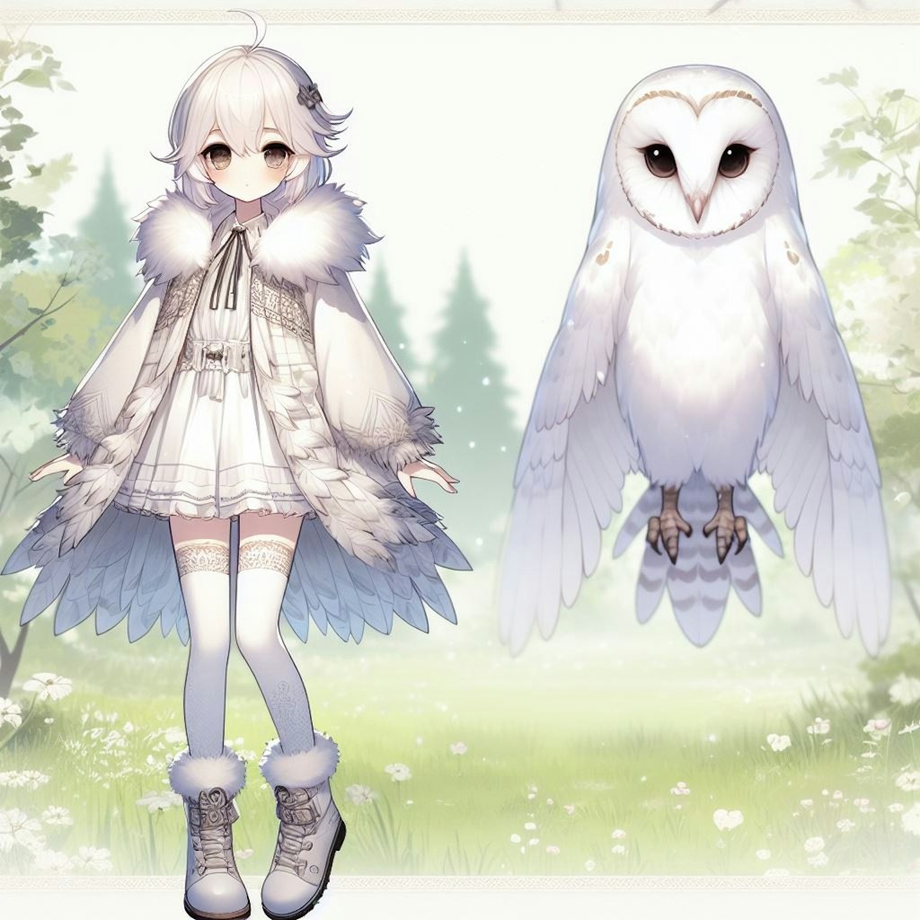 メンフクロウ🦉の擬人化