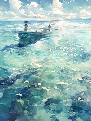 透き通った海 | の人気AIイラスト・グラビア
