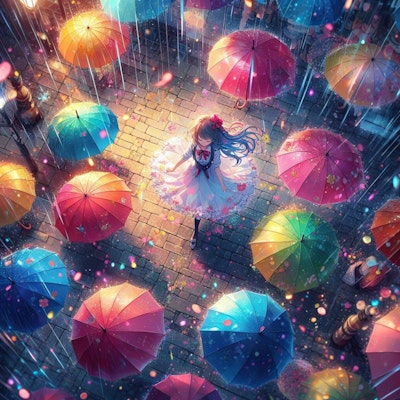 傘の花と踊る