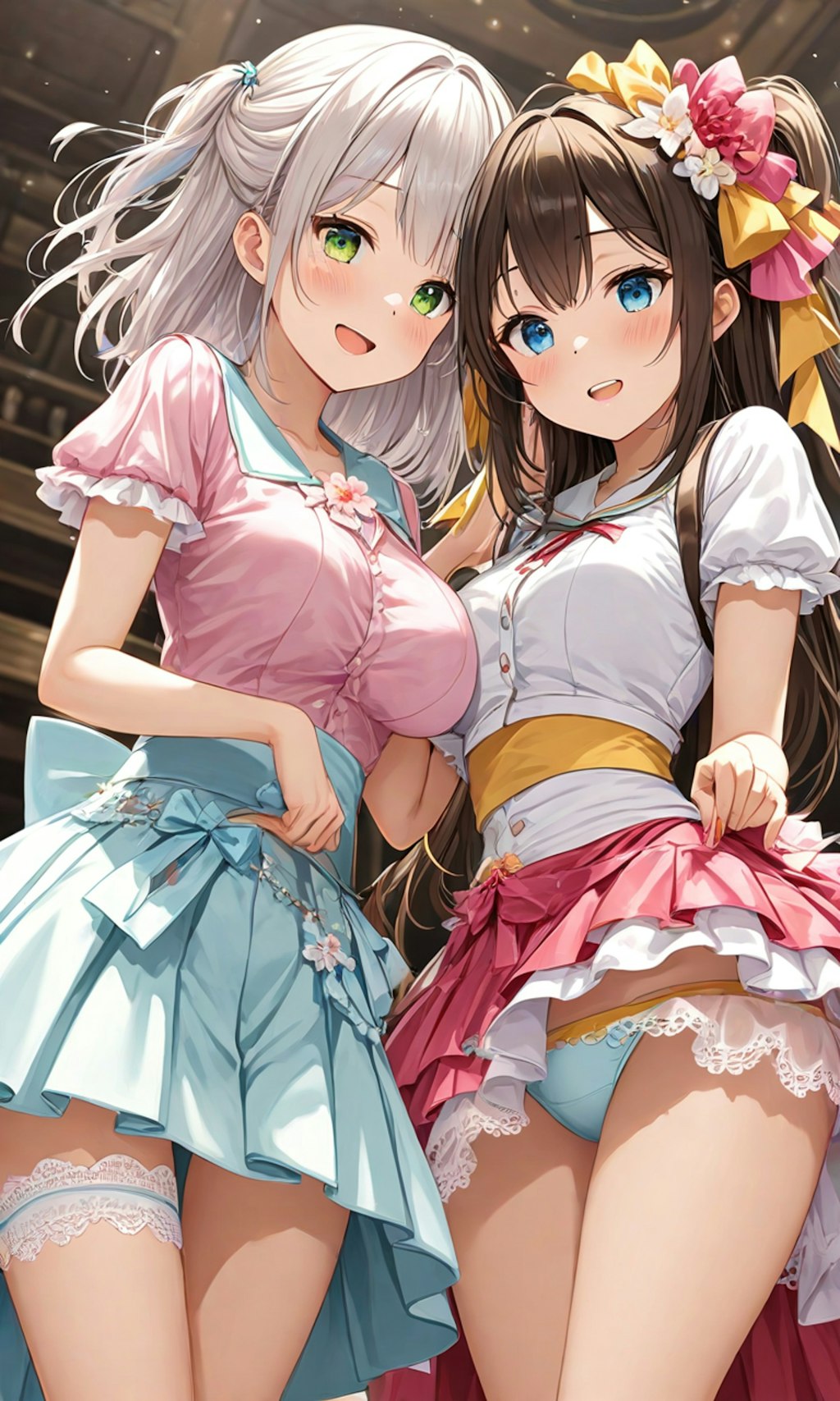 パンチラとセーラー服と女子高校生と