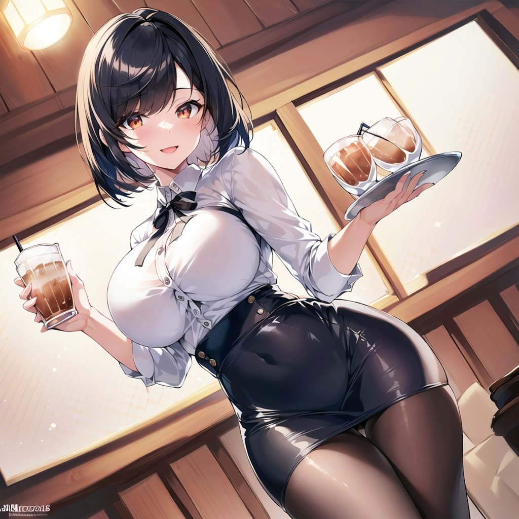 カフェのお姉さん