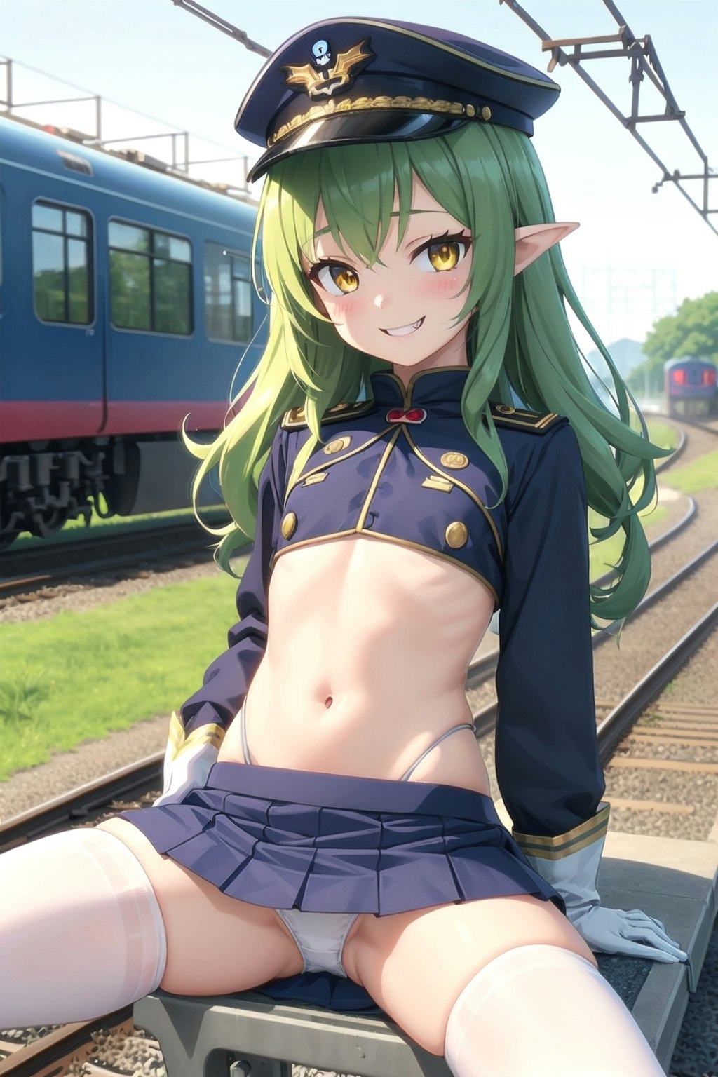 小悪魔な鉄道員の少女