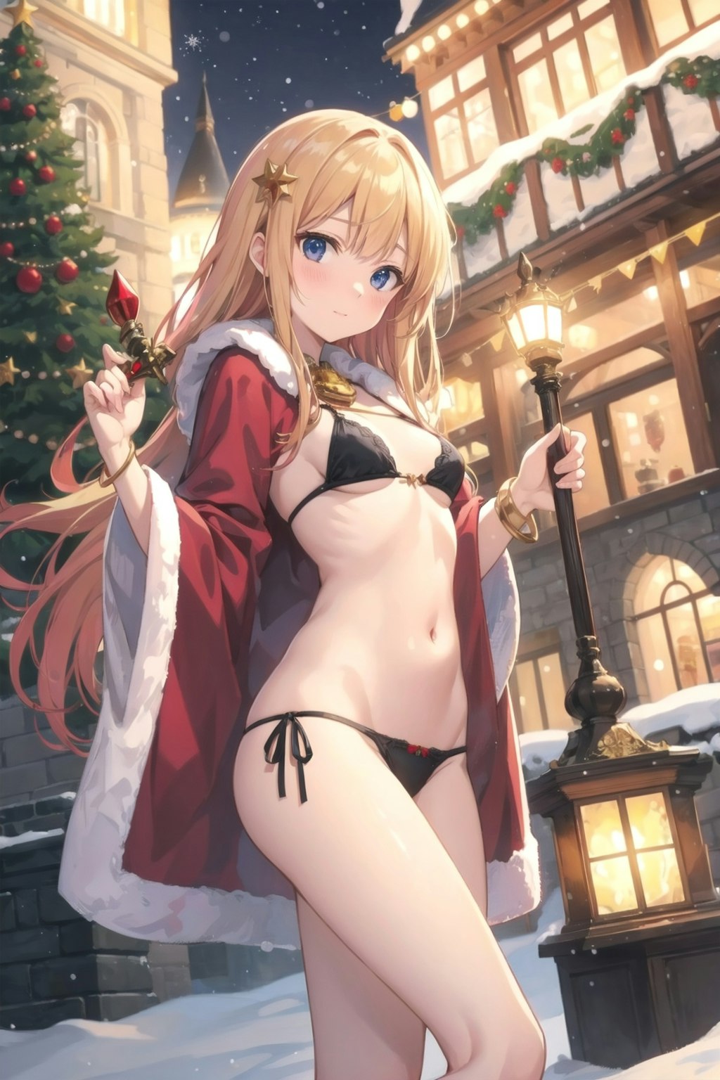 クリスマス　コスプレ少女