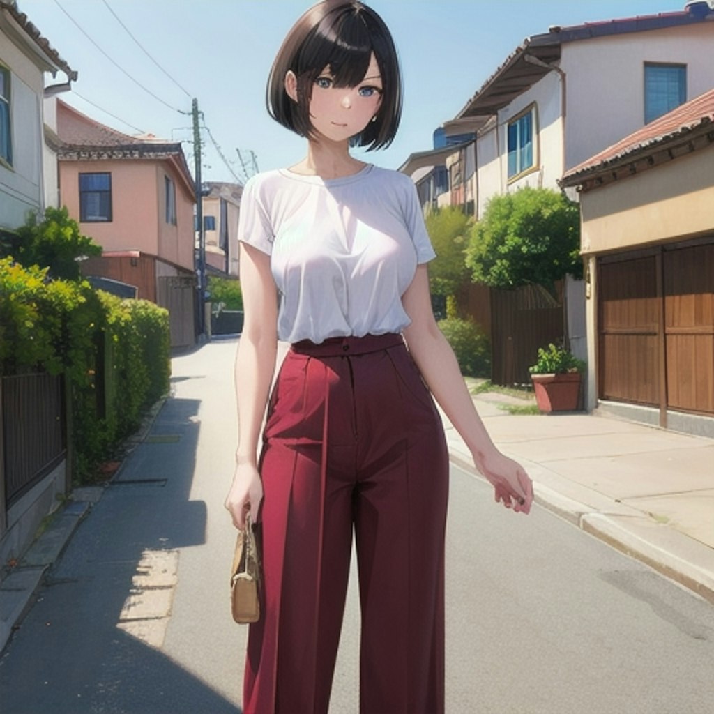 夫の前でエッチなセーラー服でコスプレ撮影する人妻