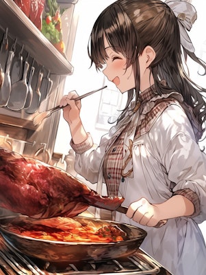 No.29 肉料理と女の子（語呂合わせ作品）