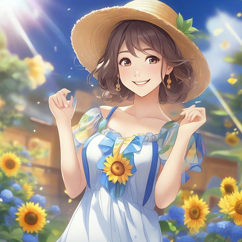 笑顔のヒマワリ娘(*^-^*)🌻