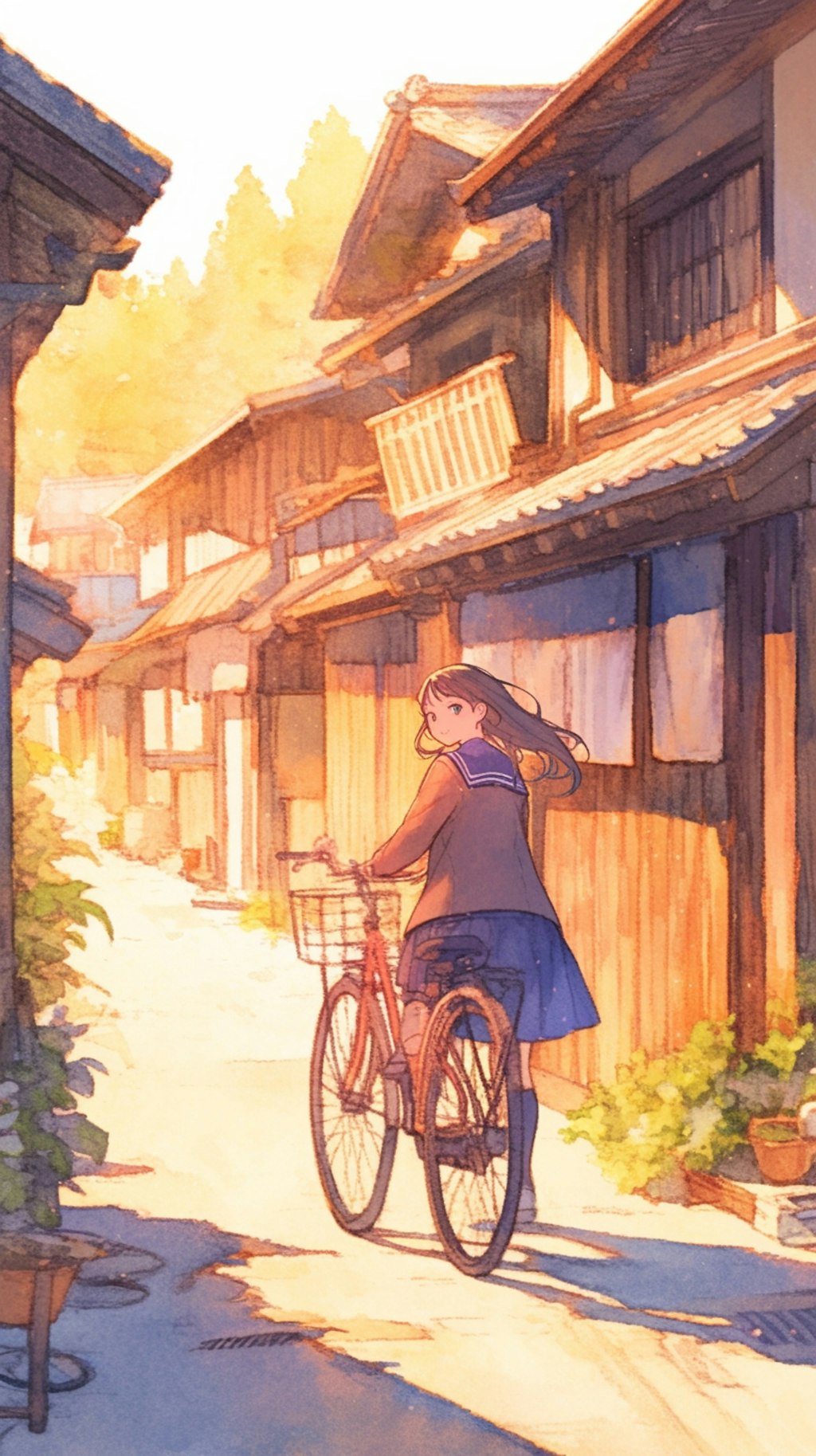 行って、きます。