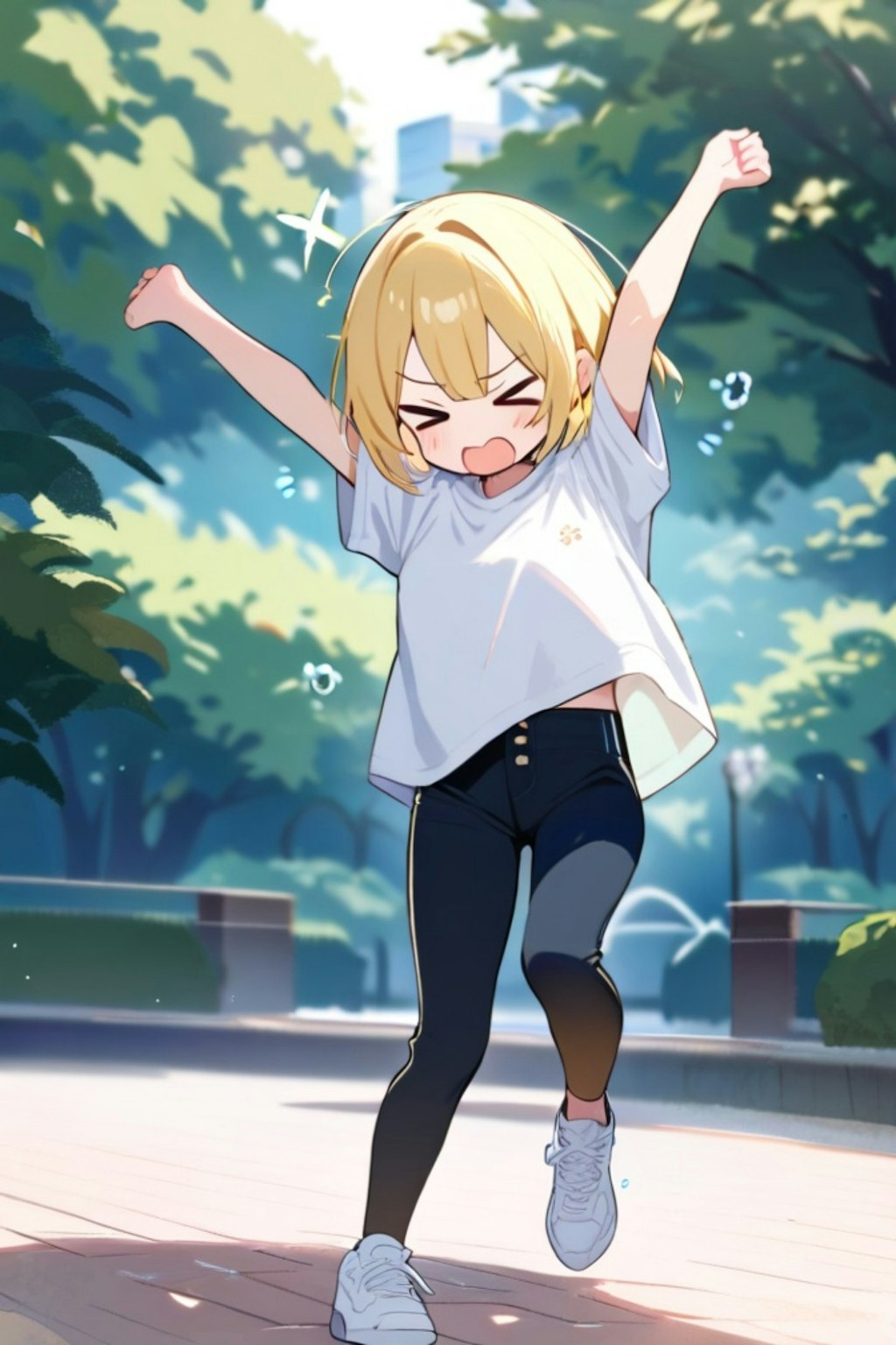 はしゃぐユイちゃん