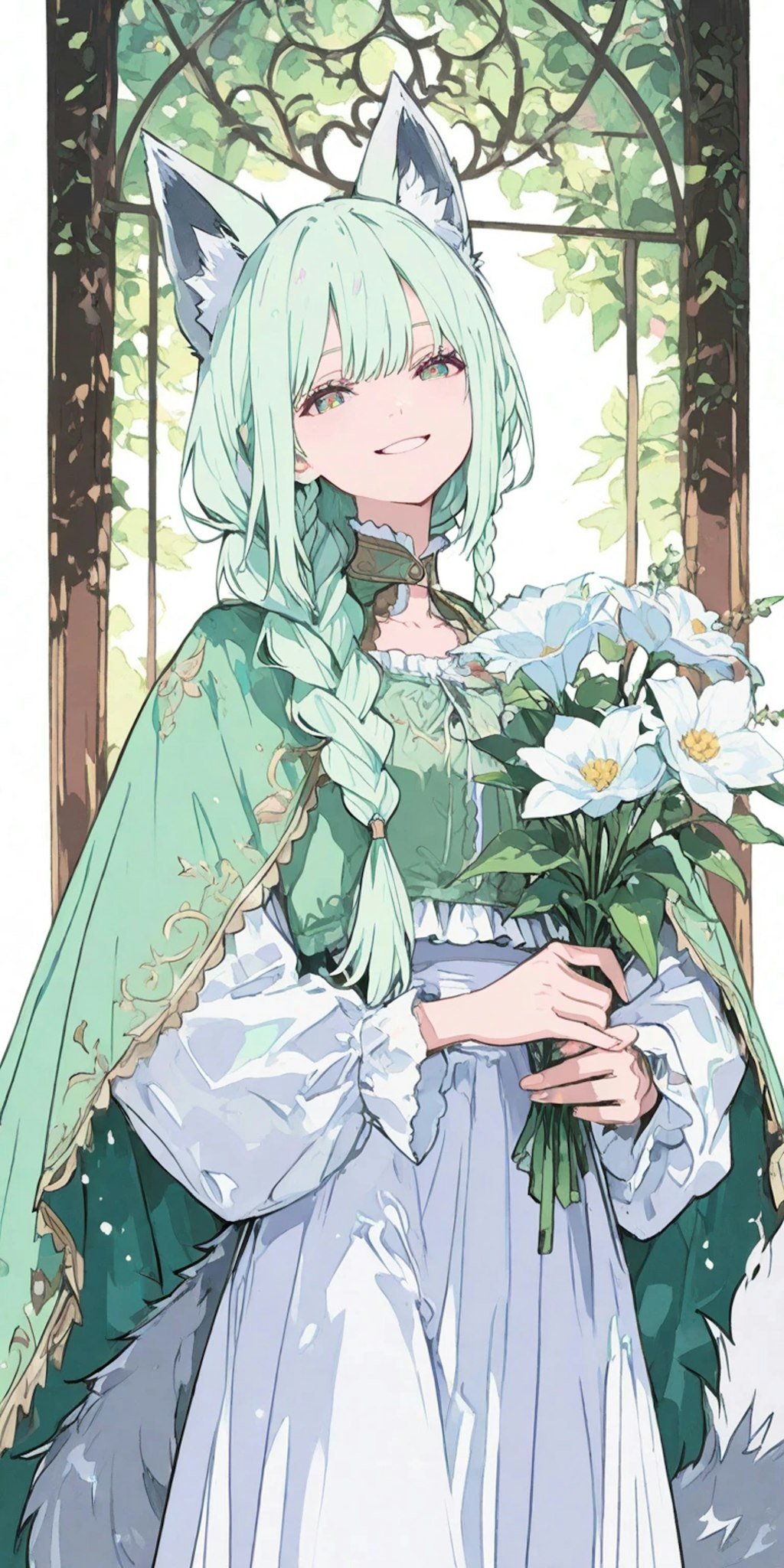 白い人狼娘ちゃん