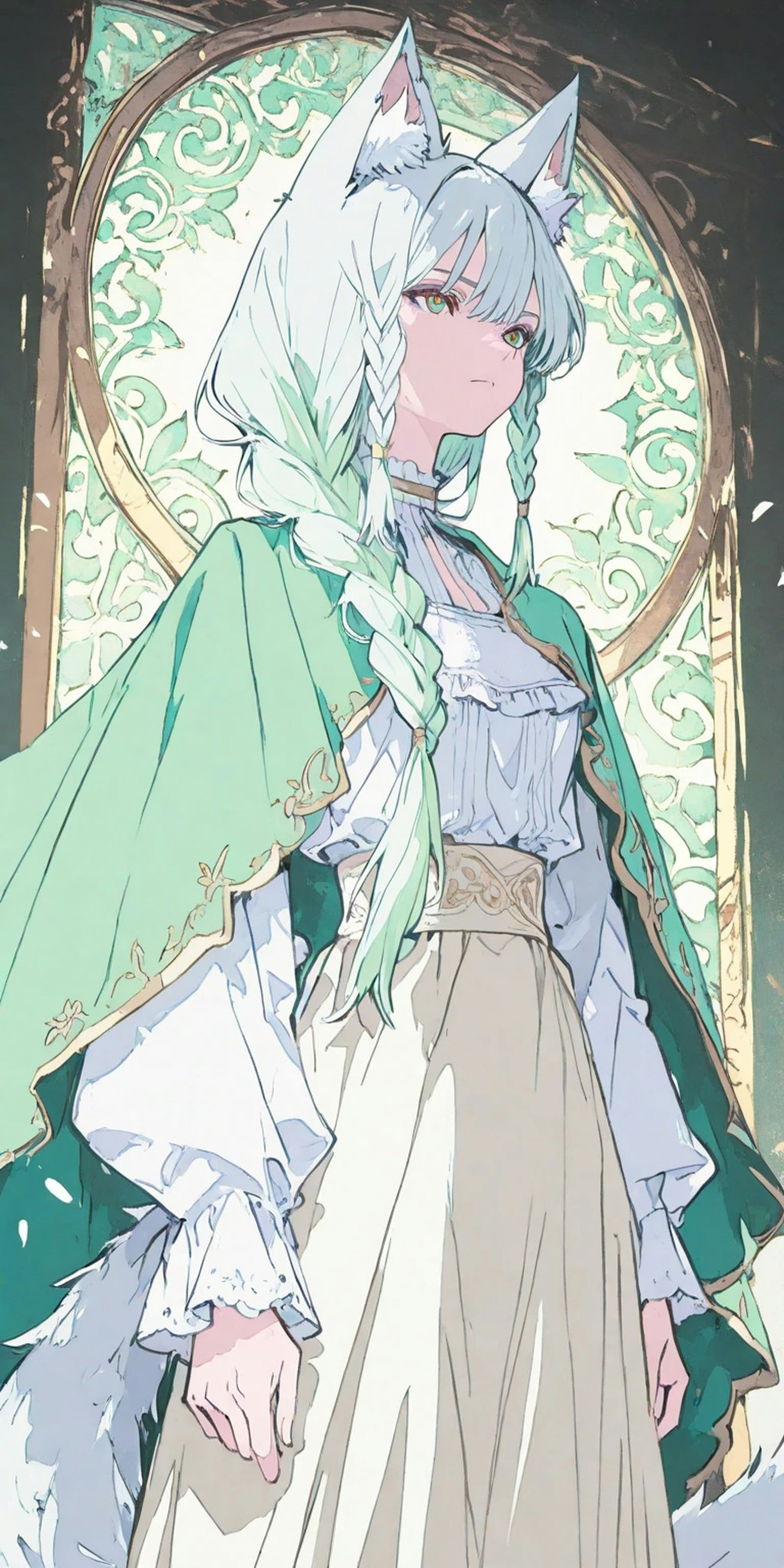白い人狼娘ちゃん
