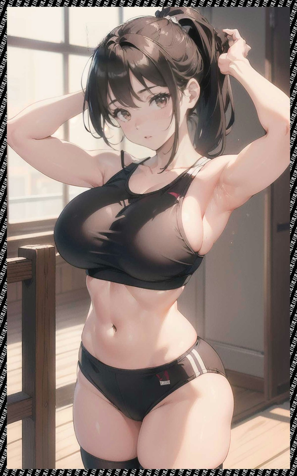 巨乳体操服ブルマ　big breasts gym clothes bloomers