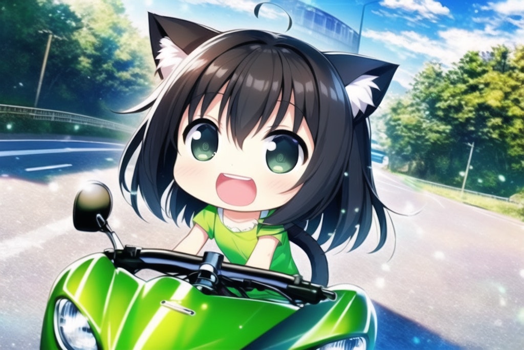 GREEN KITTEN TRIBE 40 (riding vehicle)