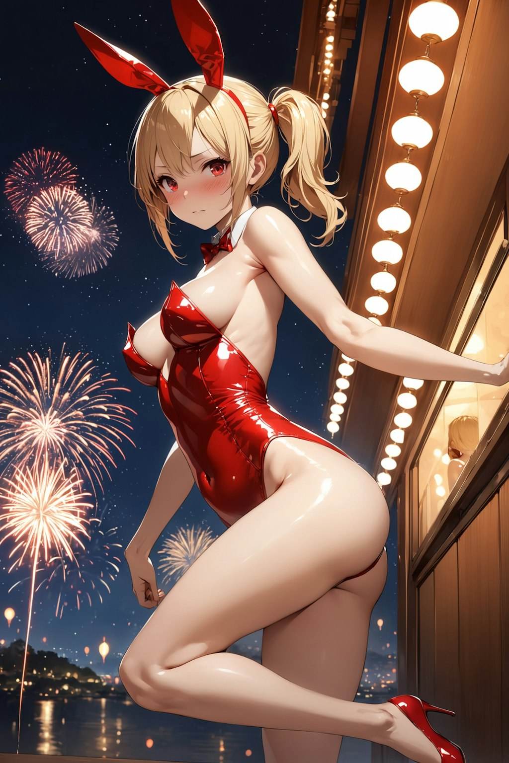 恥ずかしがり屋のバニーさんと花火大会 Y619