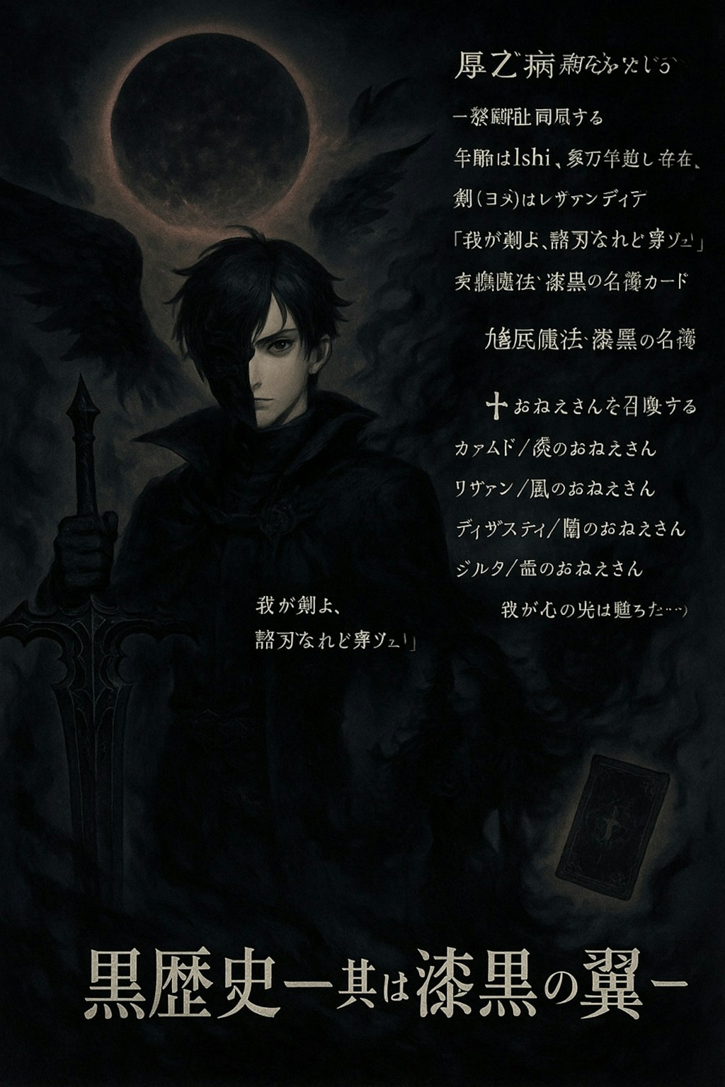 小説『✝️黒歴史ー其は漆黒の翼ー✝️』【ニャンノ世界】