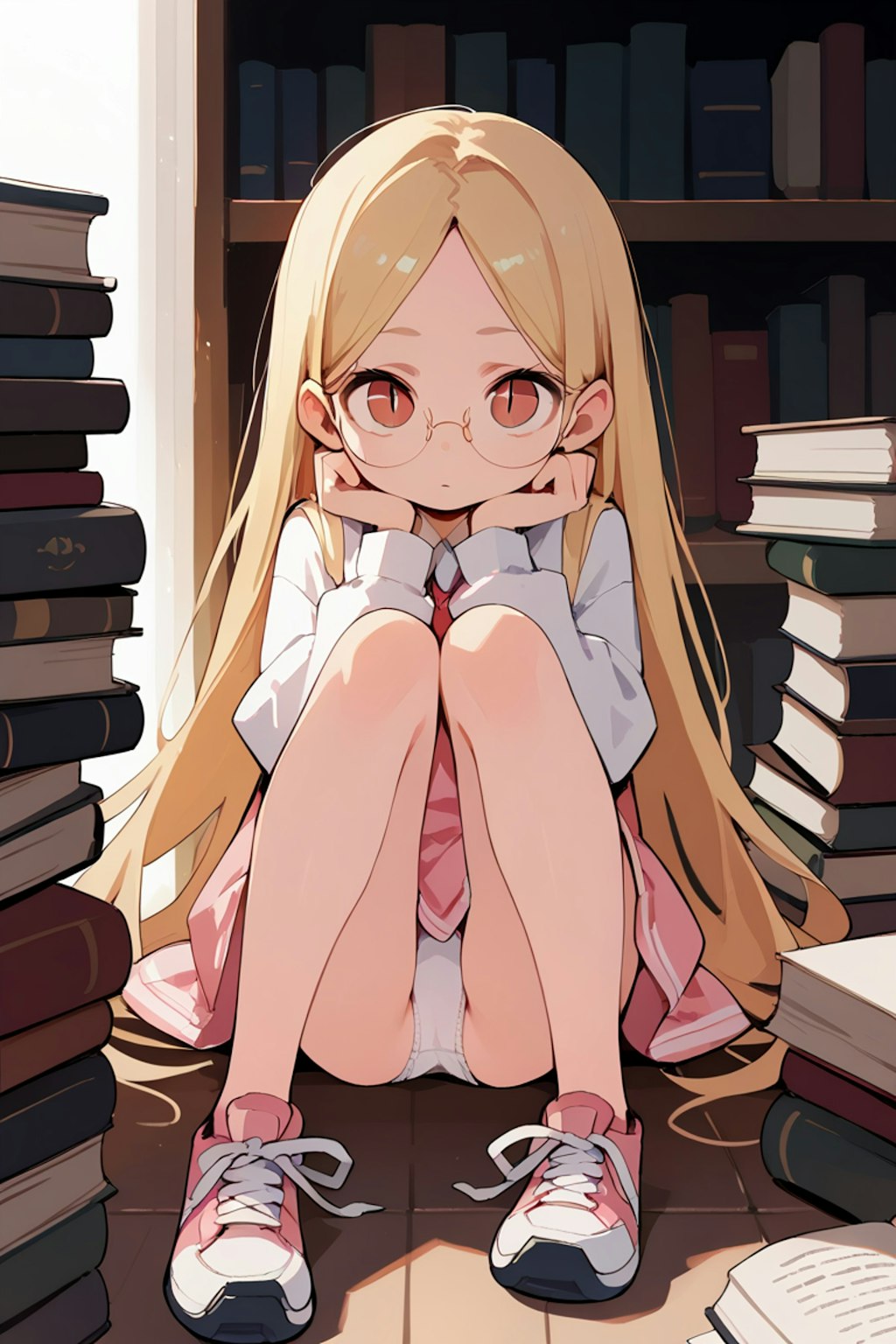 図書館の女の子