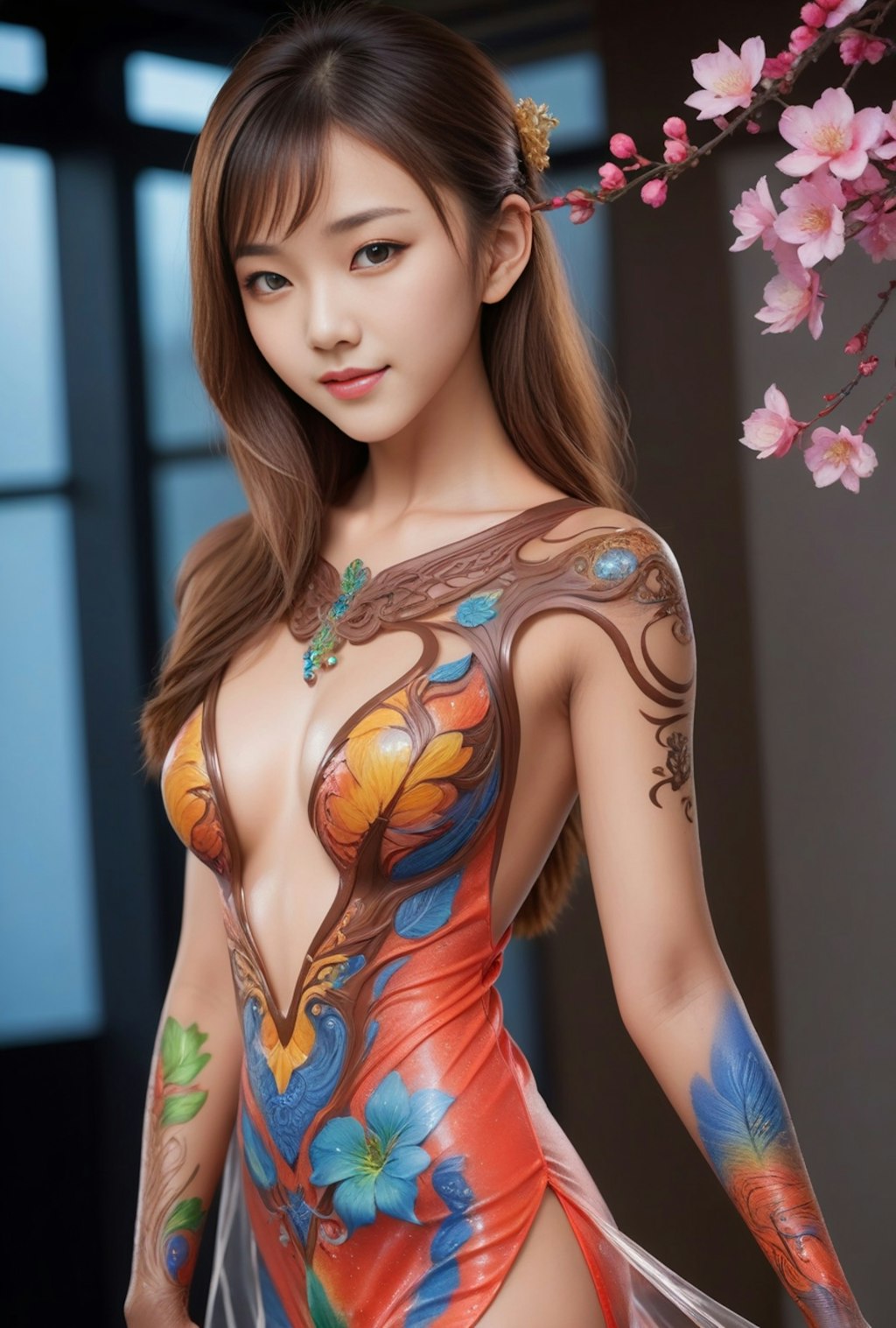 body painting costume  3