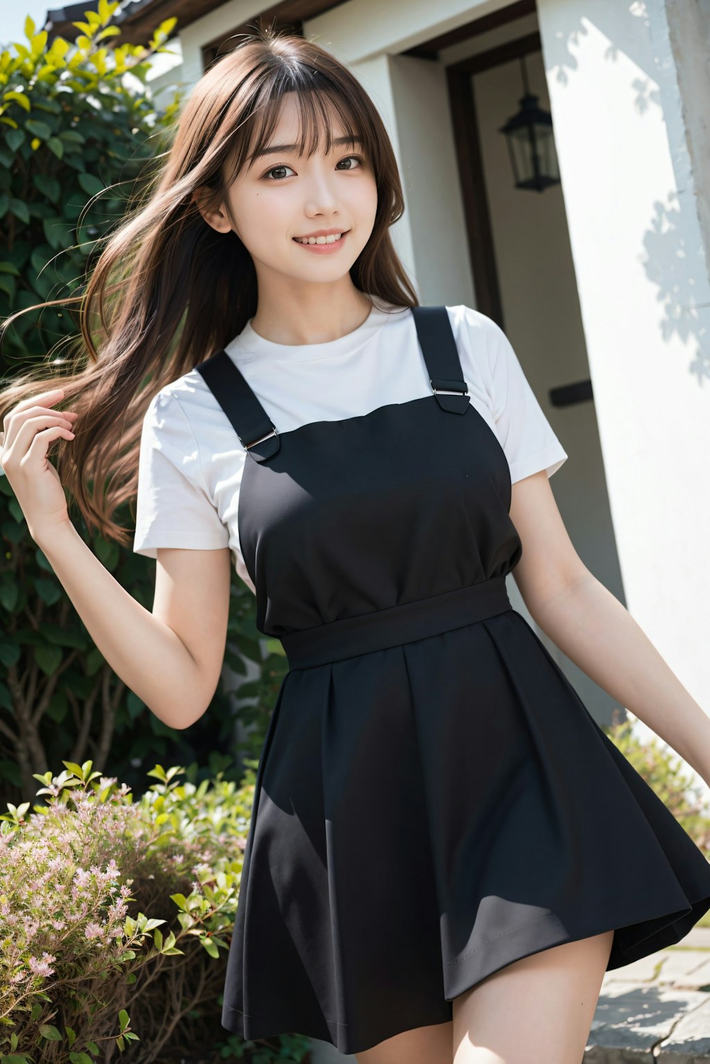 エプロン姿の女性