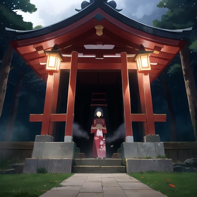 "In a traditional Japanese village, a brave girl must confront a terrifying yokai that has been terr