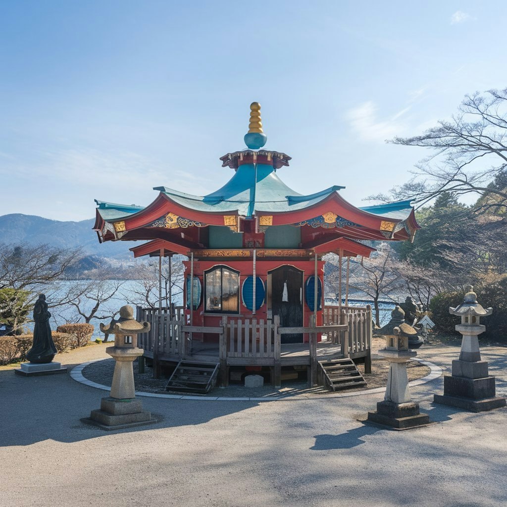 回転木馬っぽいお寺