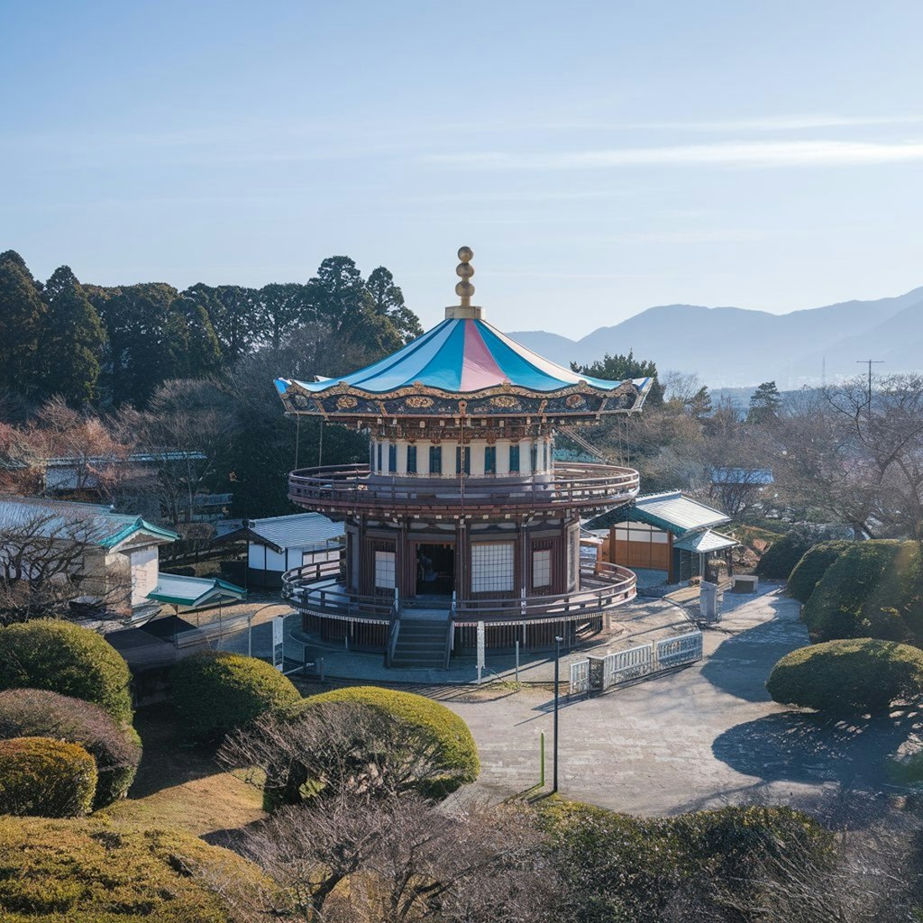 回転木馬っぽいお寺