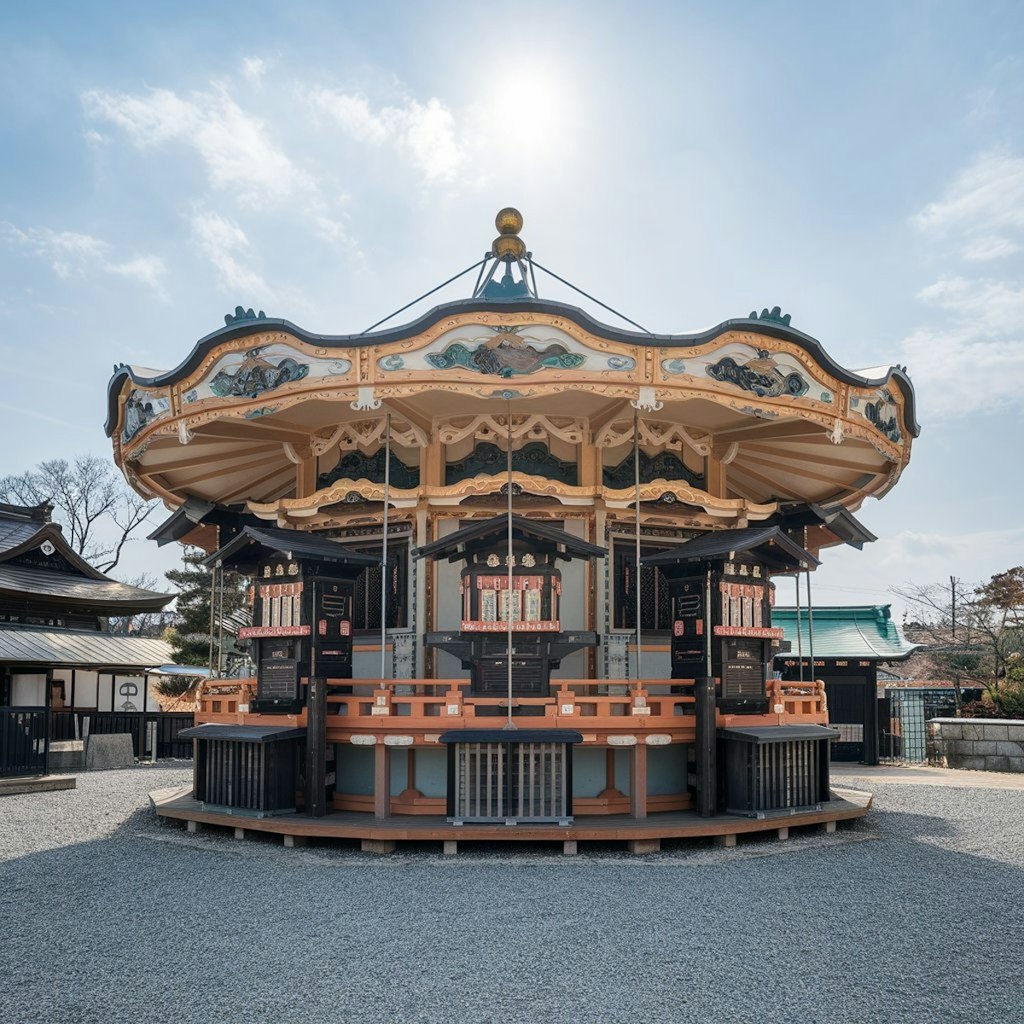 回転木馬っぽいお寺