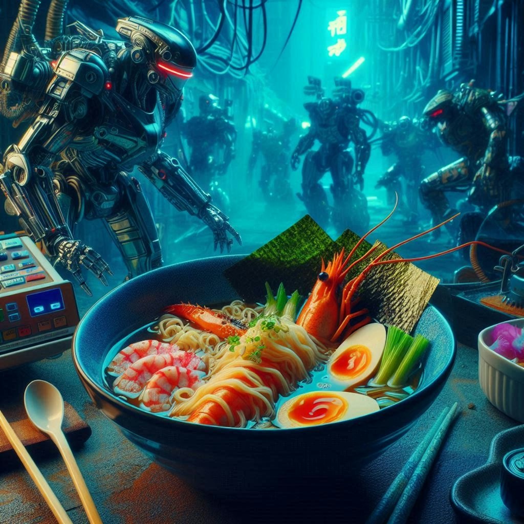 ニューオオスのseafood noodle