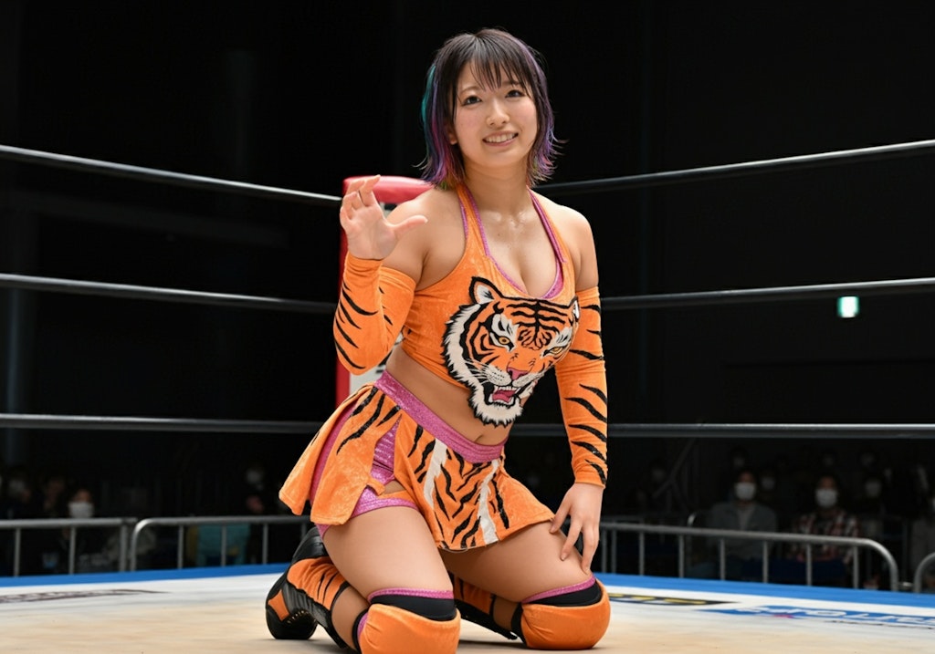 女子プロレスラー、がおー