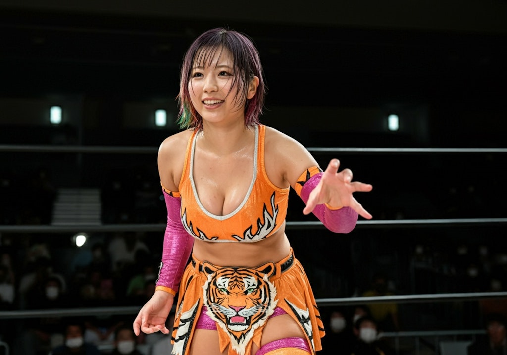 女子プロレスラー、がおー