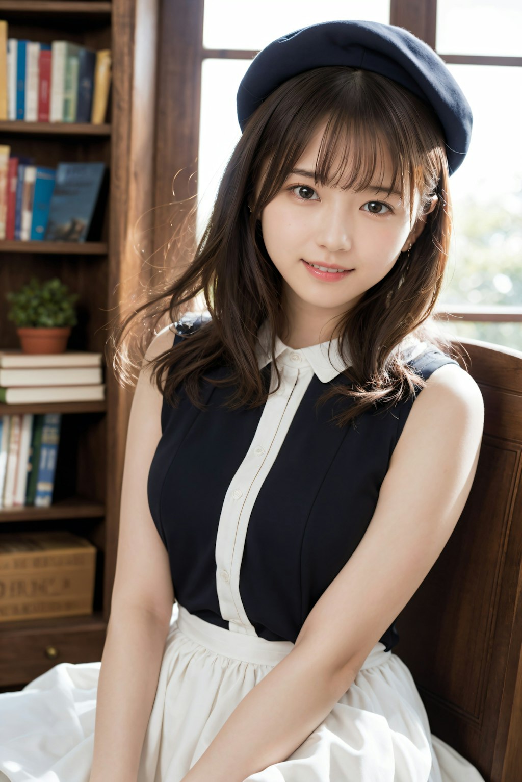 本屋さんの女性