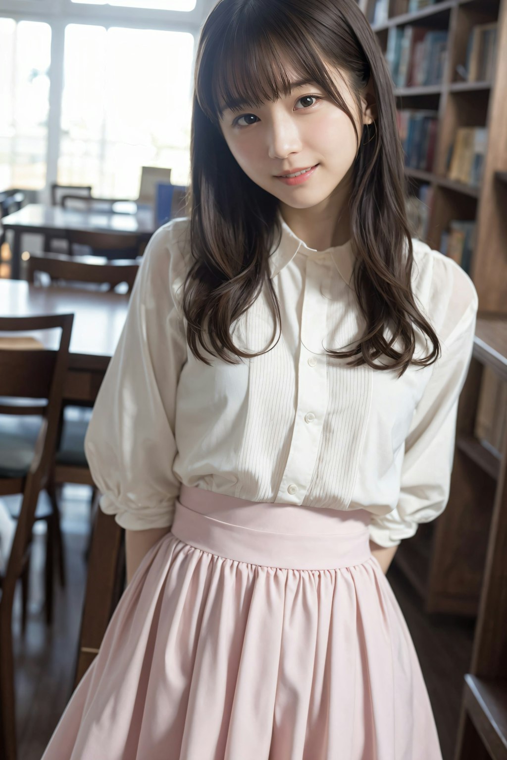 本屋さんの女性