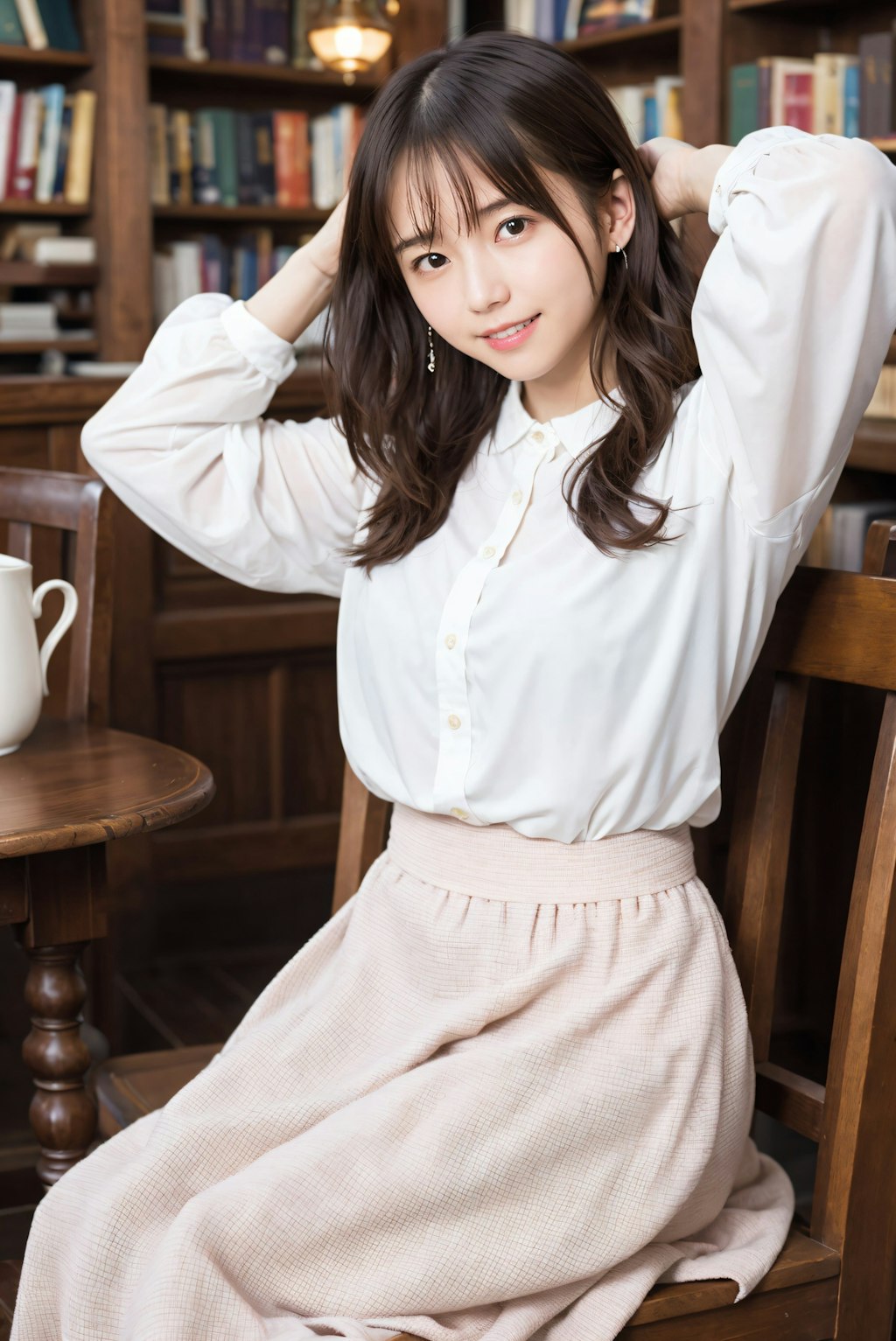 本屋さんの女性