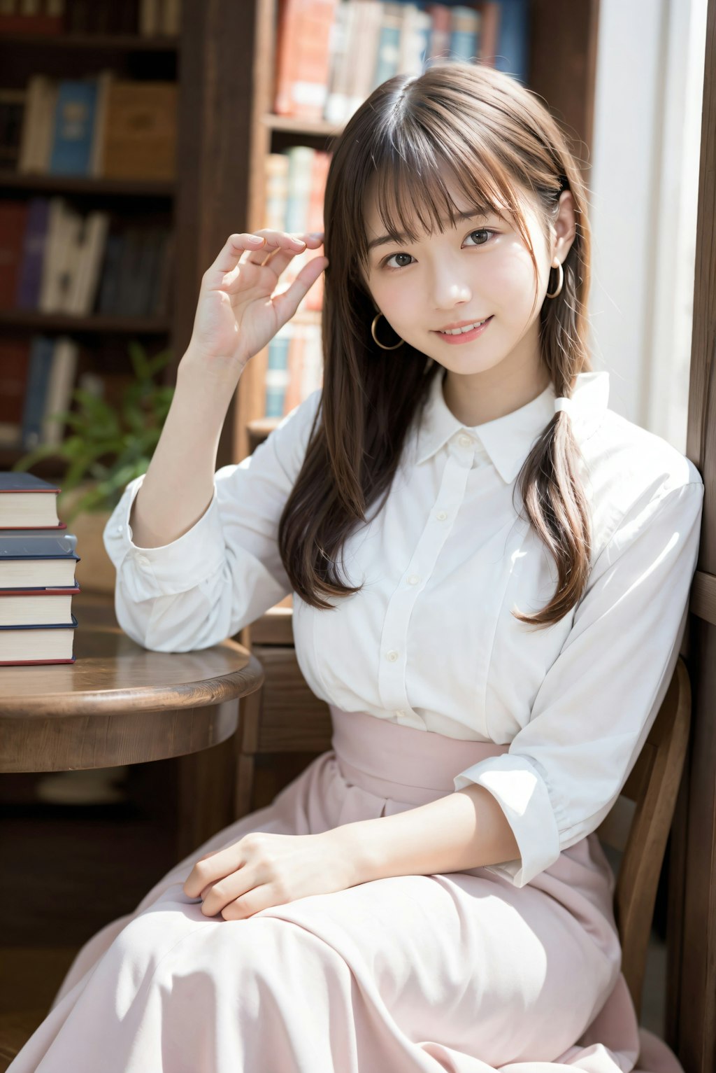 本屋さんの女性