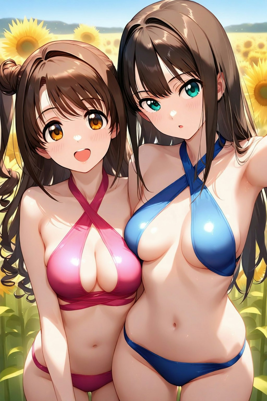 夏に向日葵