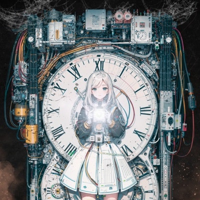 -Electronic Circuit Girl-Alice in Clockland