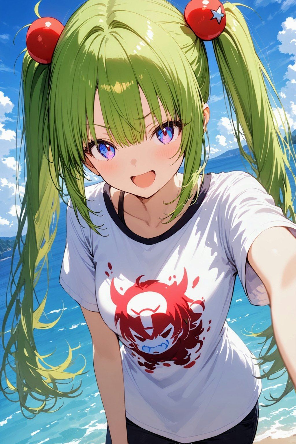 アニメTシャツ着た、#AQUA＋#HALO姉やん2