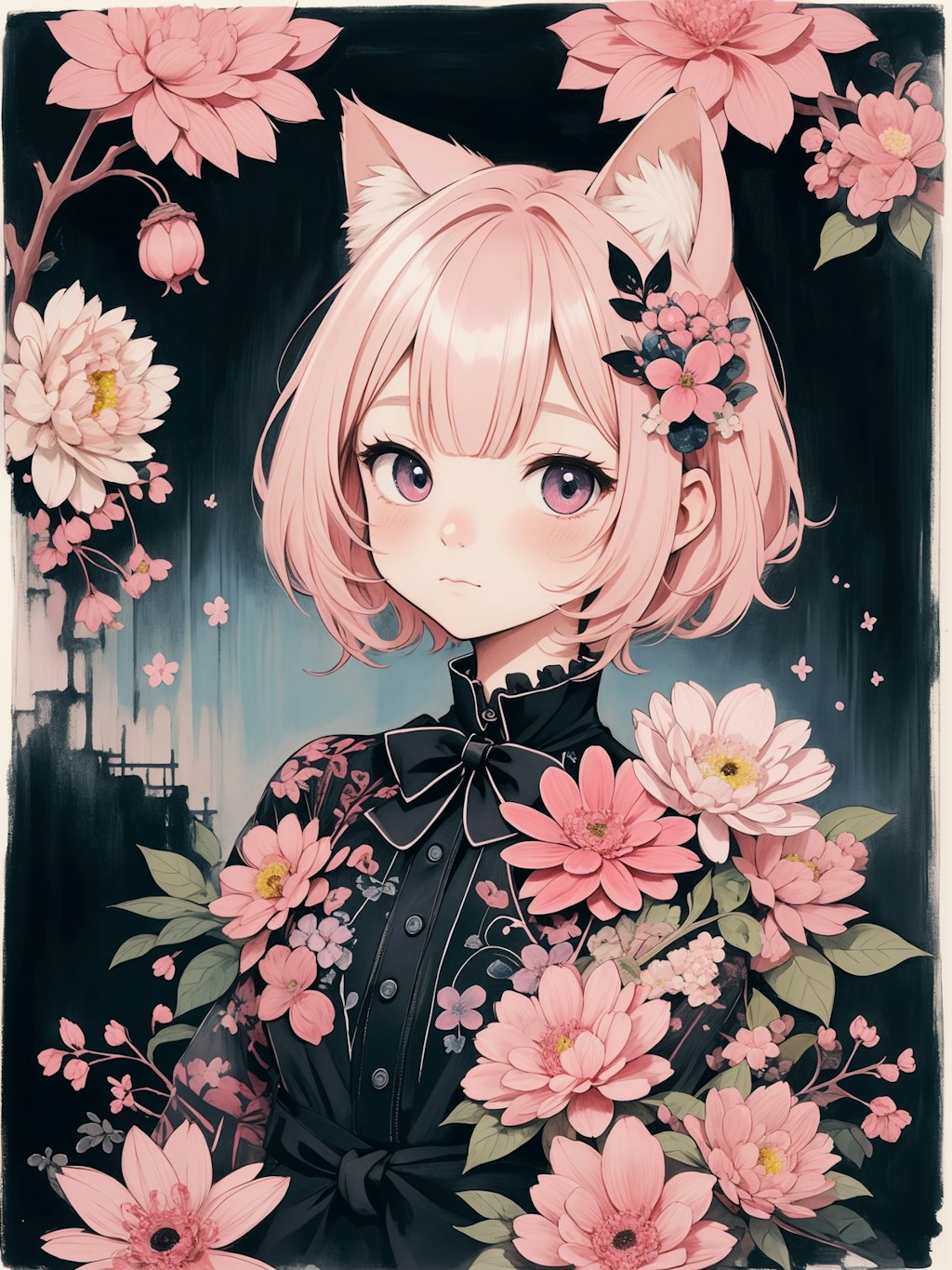 pink cat ear