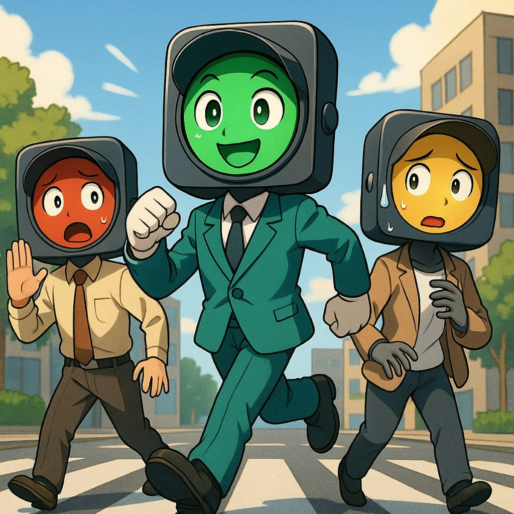 信号機が人⁉️