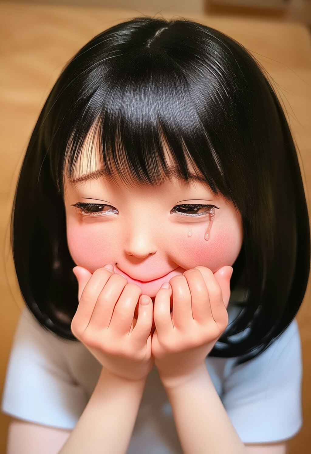 涙が出るほど恥ずかしがってる子