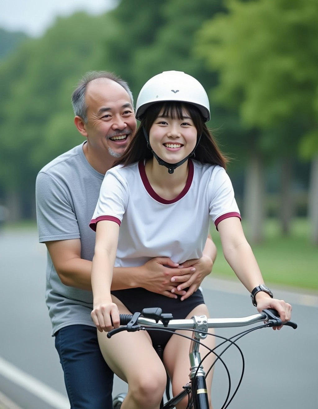 体操服とブルマと自転車と先生