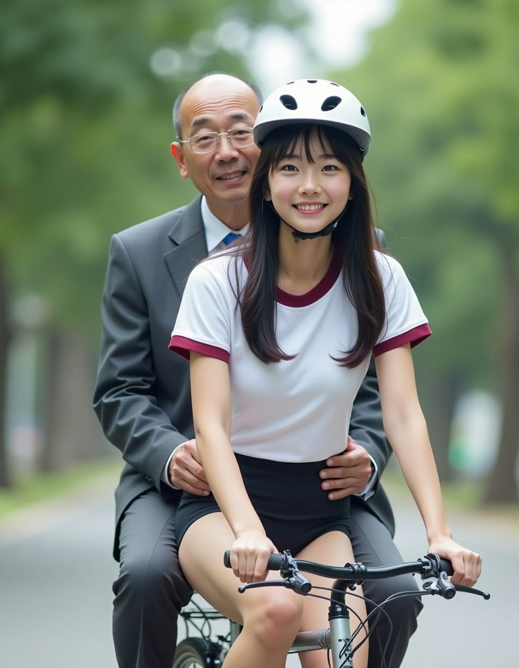 体操服とブルマと自転車と先生