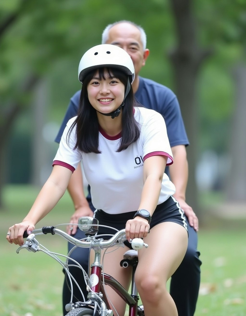 体操服とブルマと自転車と先生