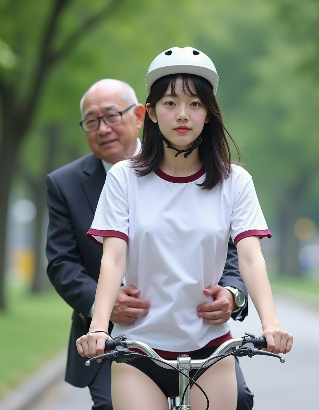 体操服とブルマと自転車と先生