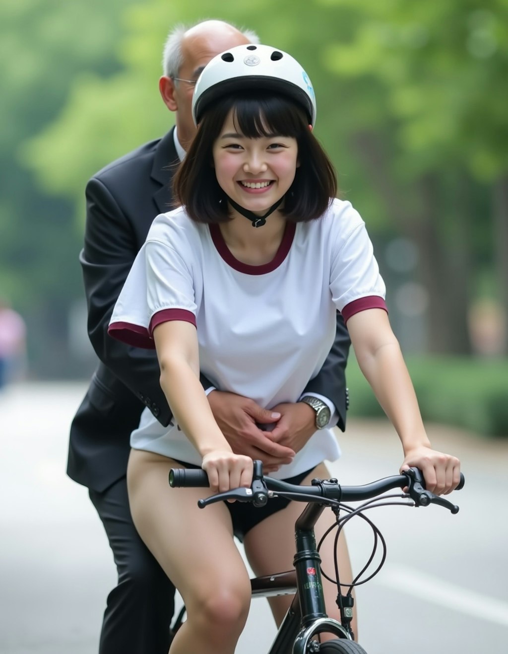 体操服とブルマと自転車と先生